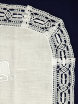 Салфетка овальная белая с белым кружевом и кружевной отделкой арт. 0с-824, 95х50 фото 3 — Samovars.ru