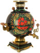 Электрический самовар 5 литров с художественной росписью "Хохлома классическая", "шар", арт. 110488 фото 3 — Samovars.ru