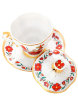 Чашка чайная с крышечкой и блюдцем форма Подарочная-2 рисунок Сувенир Императорский фарфоровый завод фото 2 — Samovars.ru