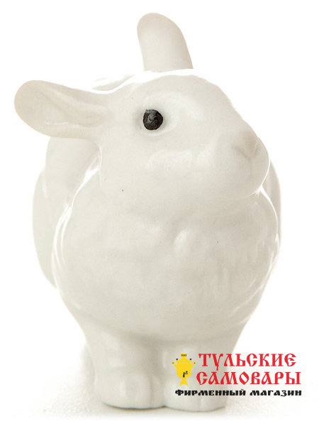 Скульптура Кролик Ушастик белый Императорский фарфоровый завод фото 1 — Samovars.ru